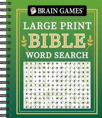 Cover for Publications International Ltd. · Brain Games - Large Print Bible Word Search (Book) (2021)