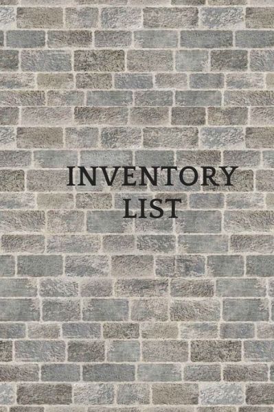 Cover for Notebook Journal · Inventory list (Paperback Book) (2020)