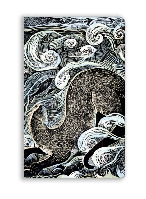 Angela Harding: Shetland Otter, Shetland Sea (Soft Touch Journal) - Flame Tree Soft Touch Journals - - Books - Flame Tree Publishing - 9781835625859 - August 12, 2025