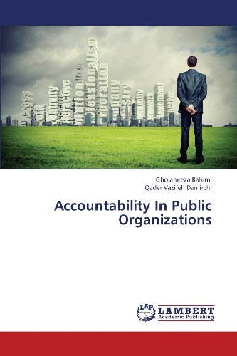 Cover for Qader Vazifeh Damirchi · Accountability in Public Organizations (Paperback Bog) (2013)