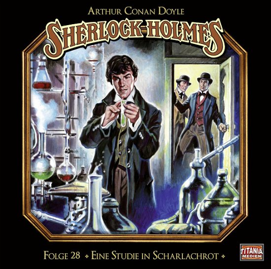 Cover for Sherlock Holmes-folge 28 · Eine Studie in Scharlachrot (CD) (2017)