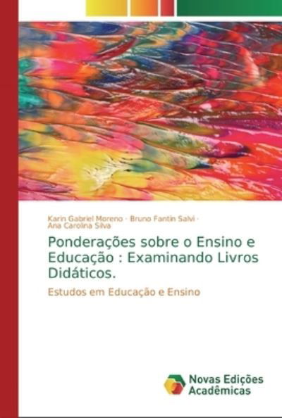 Cover for Moreno · Ponderações sobre o Ensino e Edu (Bok) (2018)
