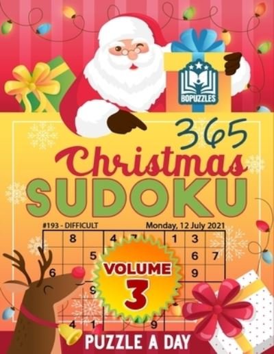 Cover for Bopuzzles · 365 Christmas Sudoku Puzzle a Day Volume 3 (Taschenbuch) (2020)