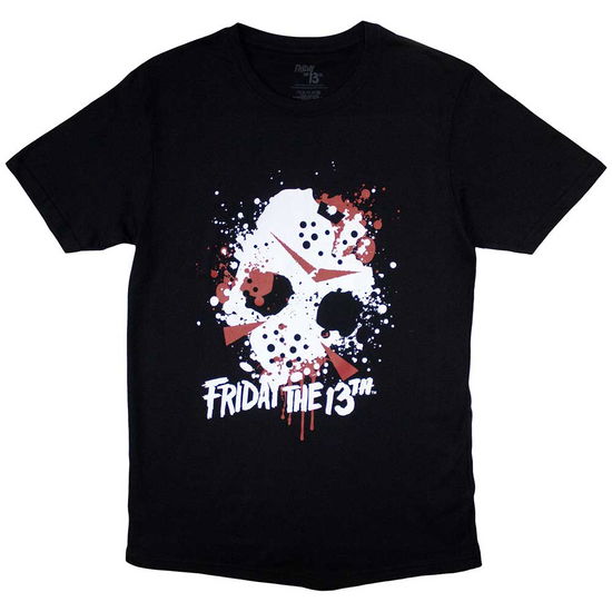 Cover for Friday the 13th · Friday the 13th Unisex T-Shirt: Jason Blood Splat (Black) (T-shirt)