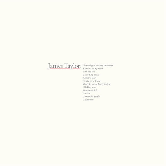 Cover for James Taylor · James Taylor's Greatest Hits (CD) [Remastered edition] (2020)