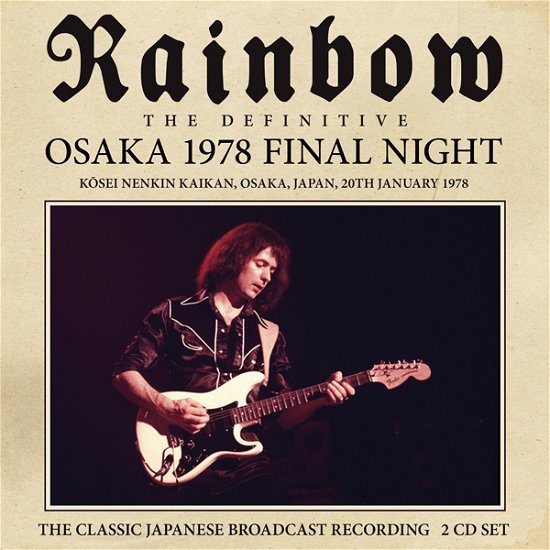 Osaka 1978 - Rainbow - Música - LEFT FIELD MEDIA - 0823564033860 - 5 de febrero de 2021