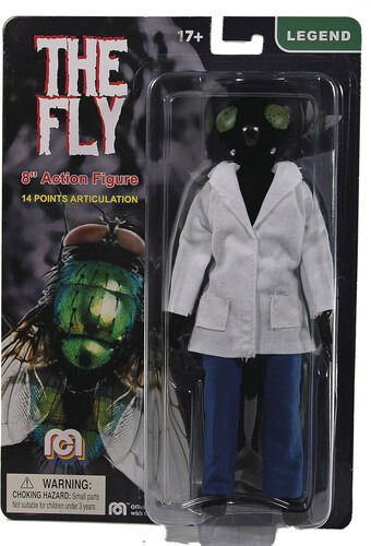 Mego Horror Flocked Fly 8in af - Mego - Merchandise - - 0850002478860 - September 29, 2021