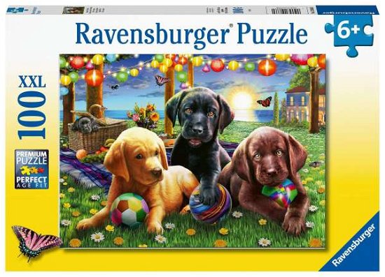 Puzzel XXL Honden Picknick: 100 stukjes (128860) - Ravensburger - Böcker - Ravensburger - 4005556128860 - 2020
