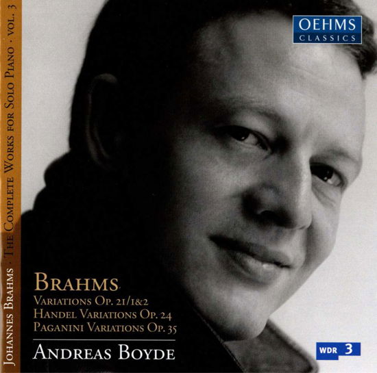 Cover for Andreas Boyde · Boyde, Brahms Vol. 3 (CD) (2009)
