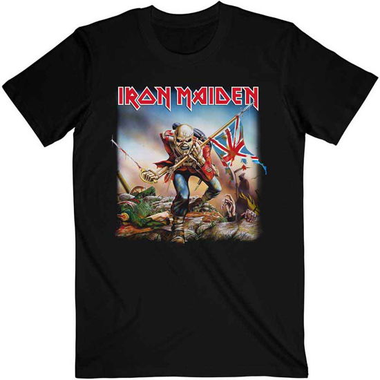 Iron Maiden Unisex T-Shirt: Trooper - Iron Maiden - Fanituote - ROFF - 5055295344860 - maanantai 13. toukokuuta 2013