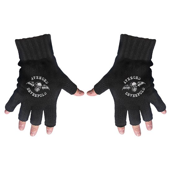 Avenged Sevenfold Unisex Fingerless Gloves: Death Bat - Avenged Sevenfold - Merchandise - Unlicensed - 5055339738860 - 