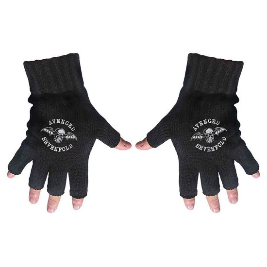 Avenged Sevenfold Unisex Fingerless Gloves: Death Bat - Avenged Sevenfold - Merchandise - Unlicensed - 5055339738860 - 