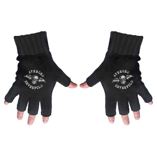 Avenged Sevenfold Unisex Fingerless Gloves: Death Bat - Avenged Sevenfold - Mercancía - Unlicensed - 5055339738860 - 