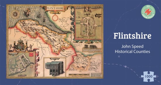 Cover for Flintshire Historical 1610 Map 1000 Piece Puzzle (Paperback Book) (2024)