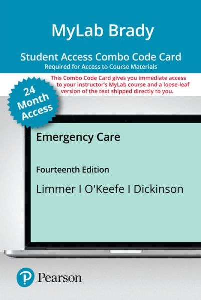 Cover for Michael O'Keefe · MyLab BRADY with Pearson eText -- Combo Access Card -- for Emergency Care (Tryksag) (2020)