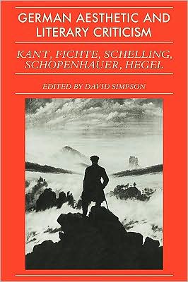 Cover for Simpson · German Aesthetic Literary Criticism (Paperback Book) (1984)