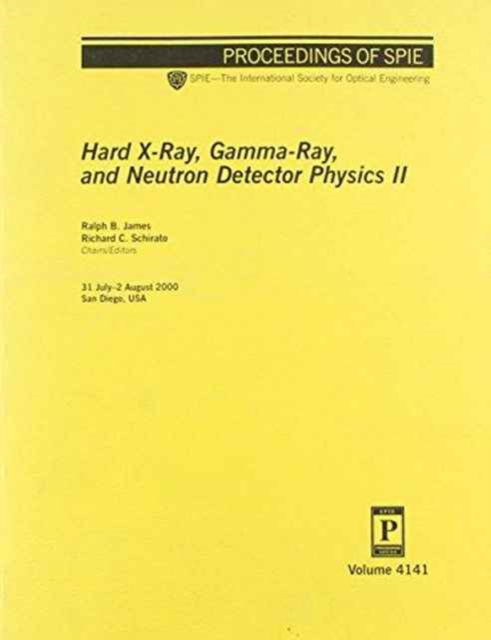 Cover for James · Hard X-Ray, Gamma-Ray, &amp; Neutron Dectector Physic (Paperback Book) (2006)