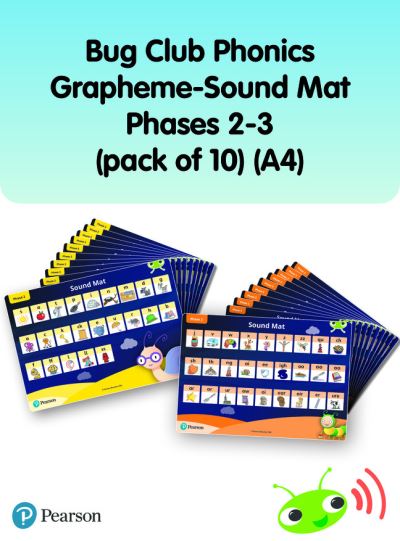 Cover for Rhona Johnston · Bug Club Phonics Grapheme-Sound Mats Phases 2-3 (pack of 10) (A4) - Phonics Bug (MISC) (2022)