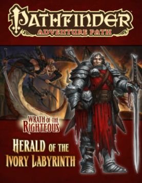 Cover for Wolfgang Baur · Pathfinder Adventure Path: Wrath of the Righteous Part 5 - Herald of the Ivory Labyrinth (Paperback Bog) (2014)