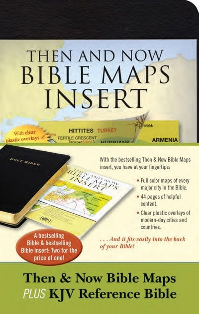 Cover for Hendrickson Bibles · Then &amp; Now Bible Maps Insert and KJV Bible Bundle (Leather Book) (2018)