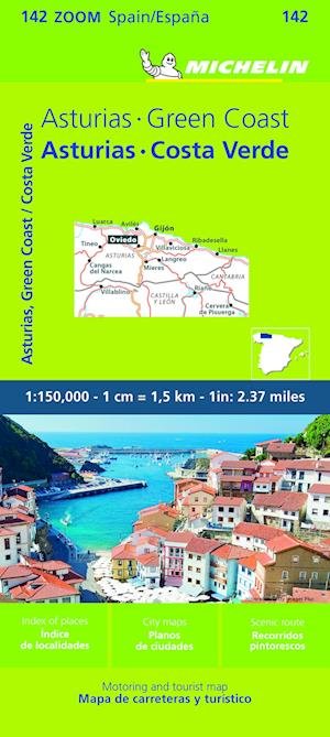 Asturias, Costa Verde - Zoom Map 142 - Michelin - Livros - Michelin Editions des Voyages - 9782067258860 - 31 de agosto de 2023