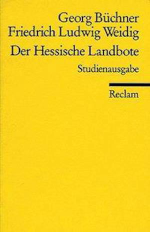 Cover for Georg Büchner · Reclam UB 09486 Büchner.Hessische Land (Book)