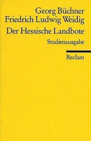 Reclam UB 09486 Büchner.Hessische Land - Georg Büchner - Books -  - 9783150094860 - 