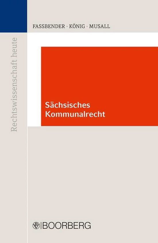 Cover for Faßbender · Sächsisches Kommunalrecht (Book)