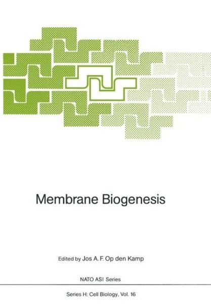 Cover for Jos a F Op den Kamp · Membrane Biogenesis - Nato ASI Subseries H: (Paperback Bog) [Softcover reprint of the original 1st ed. 1988 edition] (2011)