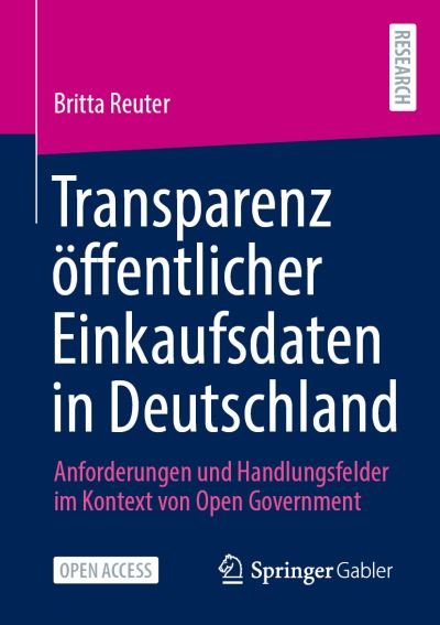 Cover for Reuter · Transparenz oeffentlicher Einkaufsdaten in Deutschland (Book) (2020)