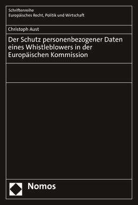 Cover for Aust · Der Schutz personenbezogener Daten (N/A) (2021)