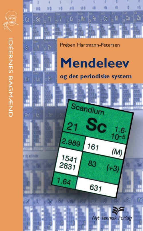 Cover for Preben Hartmann-Petersen · Mendeleev og det periodiske system (Bok) [2:a utgåva] (2000)
