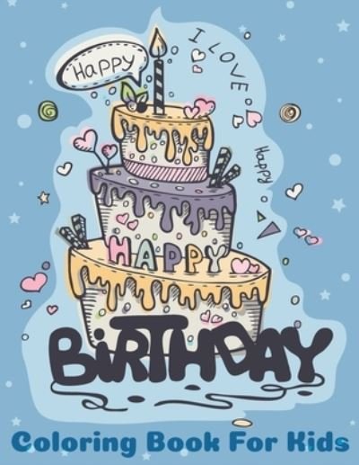 Cover for The Universal Book House · Birthday Coloring Book For Kids (Pocketbok) (2021)