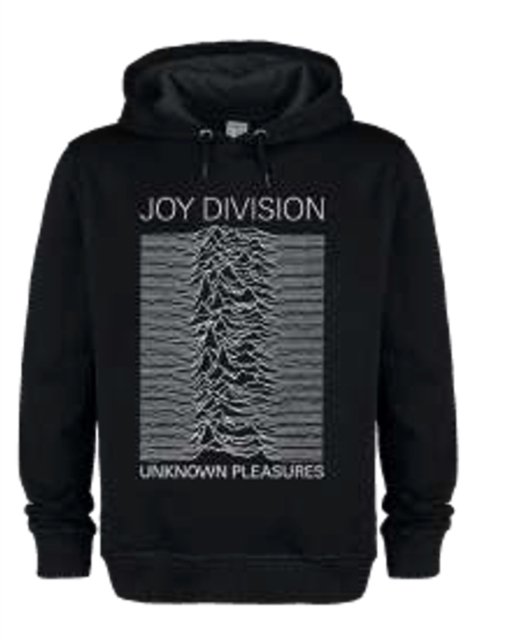 Joy Division Unknown Pleasures Amplified Vintage Black Small Hoodie Sweatshirt - Joy Division - Produtos - AMPLIFIED - 5054488894861 - 