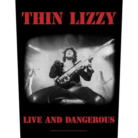 Thin Lizzy Back Patch: Live & Dangerous - Thin Lizzy - Koopwaar -  - 5056365719861 - 