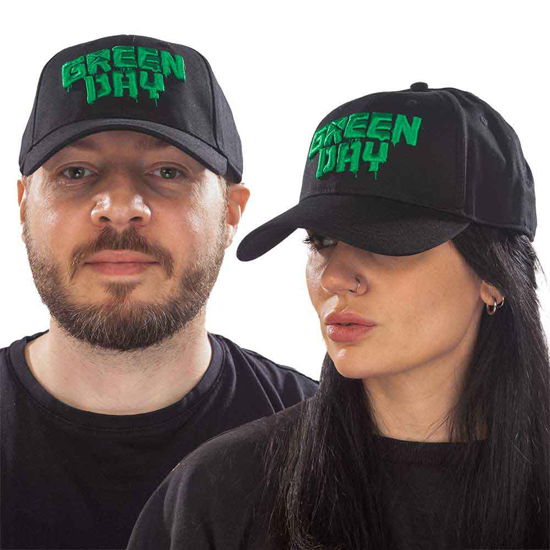 Cover for Green Day · Green Day Unisex Baseball Cap: Dripping Logo (Kläder) [Black - Unisex edition]