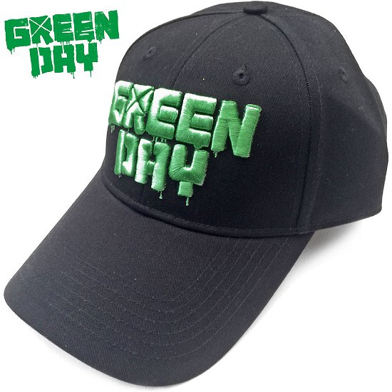 Cover for Green Day · Green Day Unisex Baseball Cap: Dripping Logo (Bekleidung) [Black - Unisex edition]
