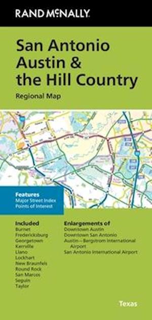 Cover for Rand McNally · Rand McNally Folded Map: San Antonio Austin &amp; the Hill Country Regional Map (Kort) (2024)