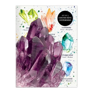 Cover for Galison · Crystals and Gems Connecting Notebook Set (Papirvare) (2020)