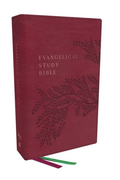 Cover for Thomas Nelson · Evangelical Study Bible: Christ-centered. Faith-building. Mission-focused. (NKJV, Pink Leathersoft, Red Letter, Large Comfort Print) (Læderbog) (2023)