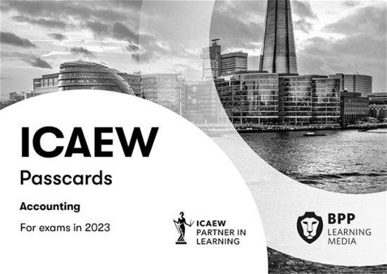 Cover for BPP Learning Media · ICAEW Accounting: Passcards (Book) (2023)