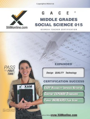 Cover for Sharon Wynne · Gace Middle Grades Social Science 015 Teacher Certification Test Prep Study Guide (Xam Gace) (Paperback Book) (2008)