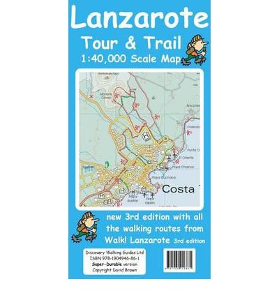 Cover for David Brawn · Lanzarote Tour &amp; Trail Super-durable Map (Landkarten) [3 Rev edition] (2012)