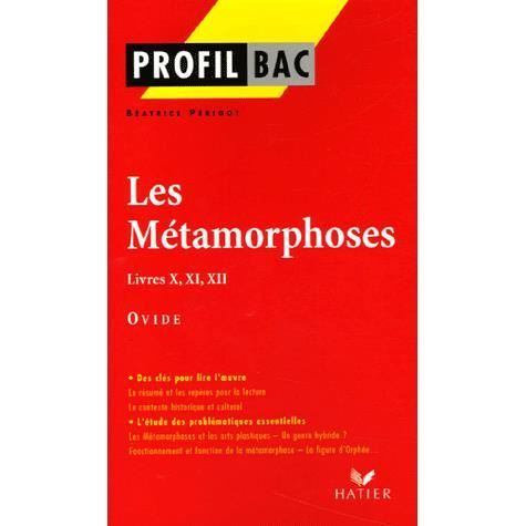 Cover for Ovide · Profil d'une oeuvre: Les metamorphoses X,XI,XII (Paperback Book) (2019)