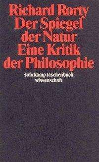 Cover for Richard Rorty · Suhrk.TB.Wi.0686 Rorty.Spiegel d.Natur (Bog)