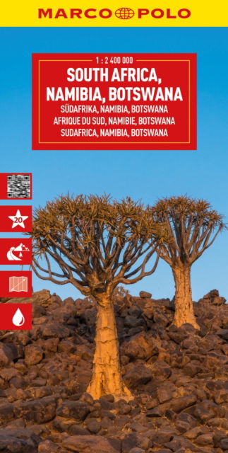 Cover for Marco Polo · South Africa, Namibia &amp; Botswana Marco Polo Map - Marco Polo Maps (Landkarten) (2025)