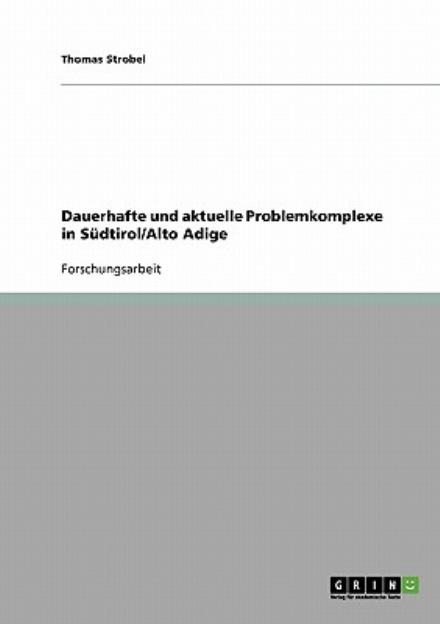 Cover for Strobel · Dauerhafte und aktuelle Problem (Book) [German edition] (2013)