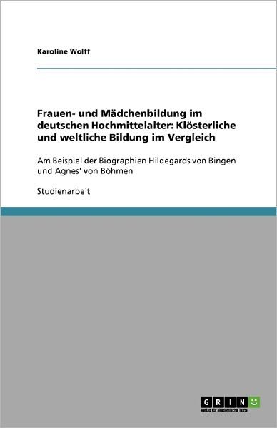 Cover for Wolff · Frauen- und Mädchenbildung im deu (Book) [German edition] (2009)