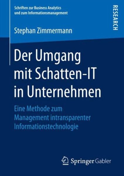 Cover for Zimmermann · Der Umgang mit Schatten-IT i (Bok) (2018)