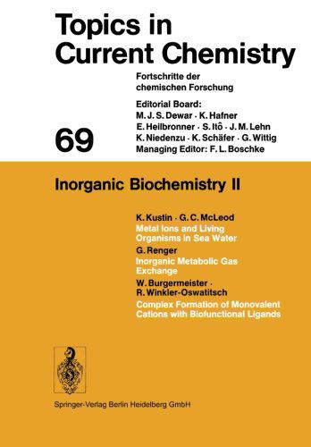 Inorganic Biochemistry II - Topics in Current Chemistry - Kendall N. Houk - Boeken - Springer-Verlag Berlin and Heidelberg Gm - 9783662154861 - 3 oktober 2013